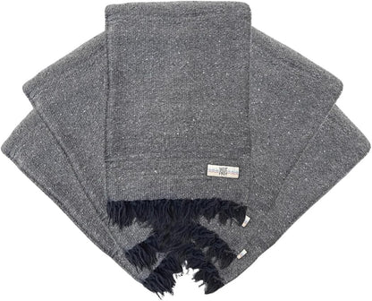 Open Road Goods Bulk Handmade Solid Color Yoga Blankets - Thick Mexican Blankets or Throws - Made for Yoga! (12 Pack, Black)