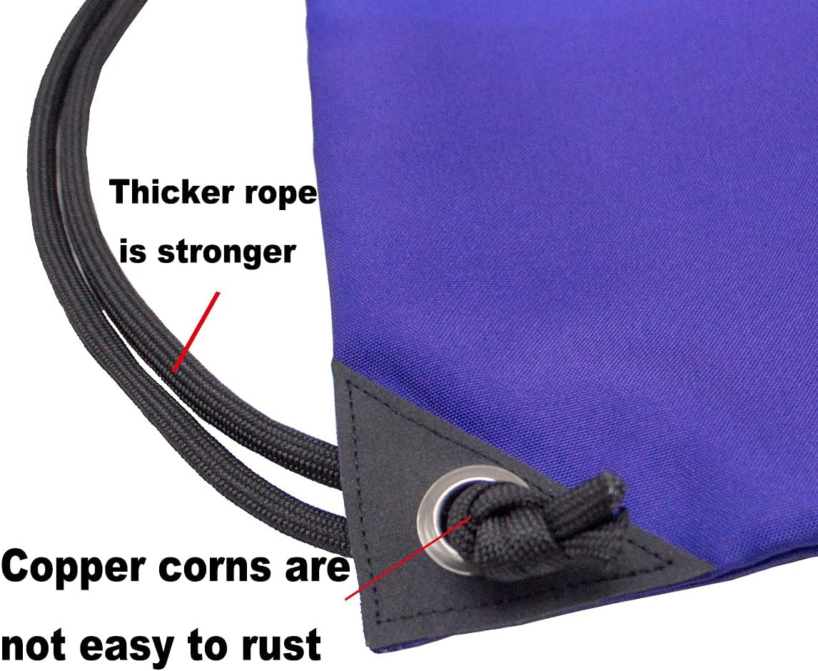 HOLYLUCK Drawstring Backpack Bag Sport Gym Sackpack - Colors A