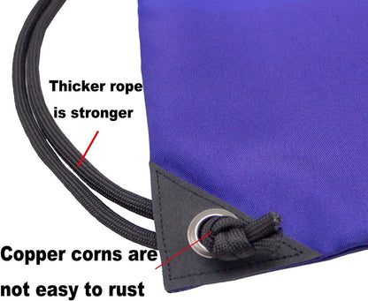 HOLYLUCK Drawstring Backpack Bag Sport Gym Sackpack - Colors A