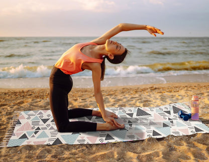 Cifupy Handmade Organic Yoga Mat made with Organic Cotton Yoga Mat - Non Slip Hand-Woven Foldable Yoga Rug Provides Excellent Comfort, Traction & Support for Indoor & Outdoor Use - 24 x 72 Inches
