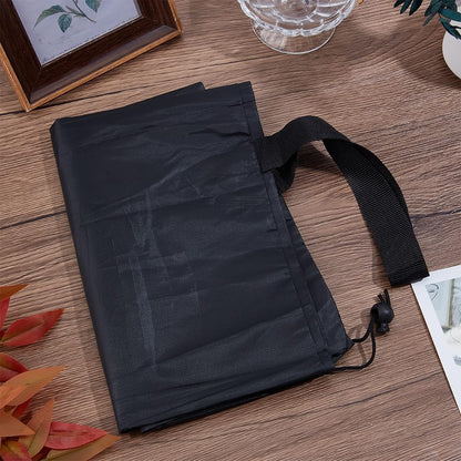 GORGECRAFT Black Protective Carrying Chair Bag 57.1x13.7 inch Big Polyester Camp Chair Replacement Bag with Drawstring Shoulder Strap for Foldable Hammock Yoga Mat Umbrella Tent Rectangle