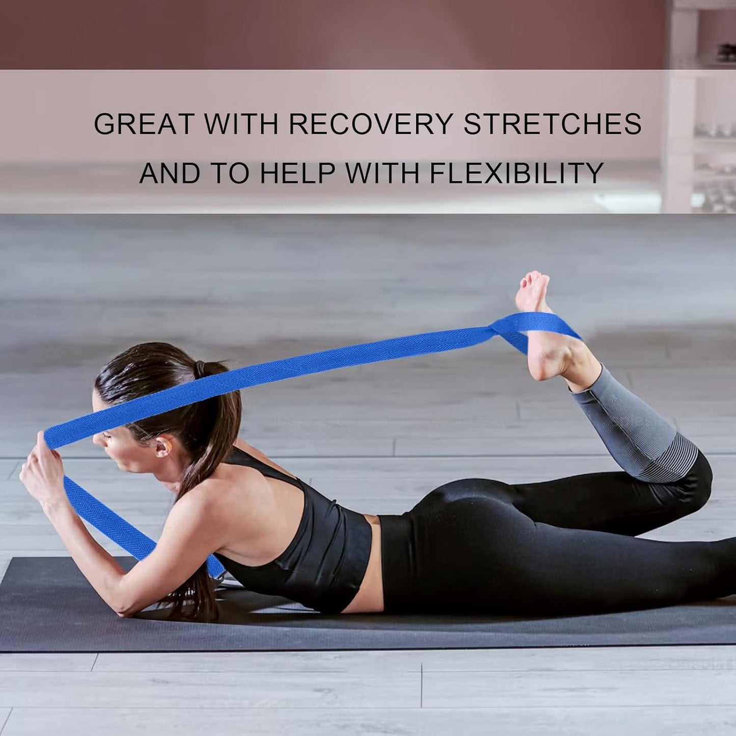 A AZURELIFE [MAT NOT Included] Yoga Mat Sling, Yoga Mat Straps for Carrying, Easy-Cinch Yoga Mat Holder Strap