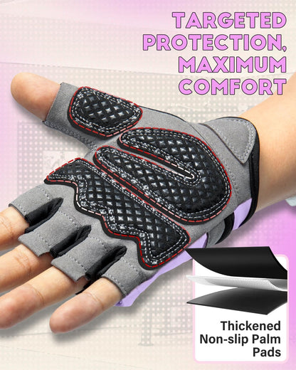 VINSGUIR Workout Gloves for Men and Women, Weight Lifting Gloves with Excellent Grip, Lightweight Gym Gloves for Weightlifting, Cycling, Exercise, Crosstraining, Pull ups, Fitness, Climbing and Rowing