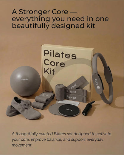 Pilates Kit for Women – Home Pilates Equipment Set with Ring, Ball & Resistance Bands | Pilates Starter Kit with Accessories in Gift Box