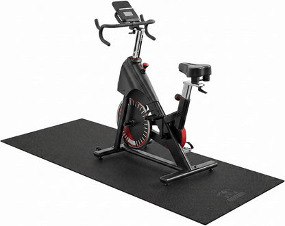 HAPBEAR Treadmill Mat – 68"x24"x1/5" Thick Non-Slip Foldable Exercise Equipment Mat for Walking Pad, Weight Bench & Treadmill – Shock Absorbing Floor Protector for Home Gym, Carpet & Hardwood Floors