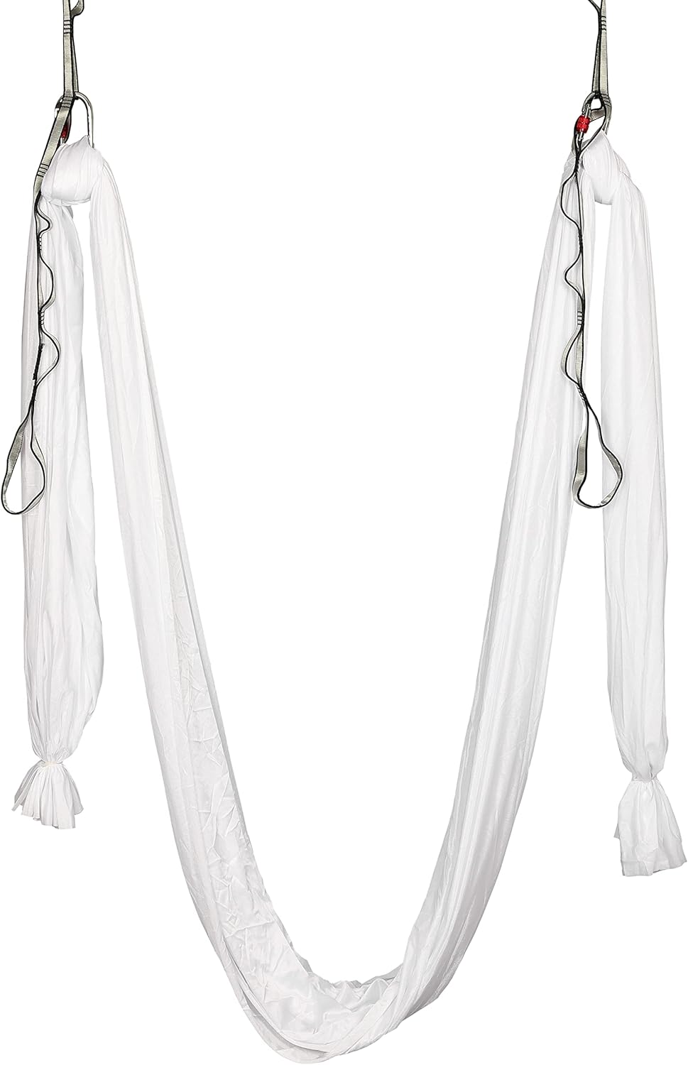 HECASA Aerial Silks Yoga Swing Set, Aerial Yoga Hammock w/Daisy Chain for Home, Inversion Exercises, Strength Training and Starter Kit