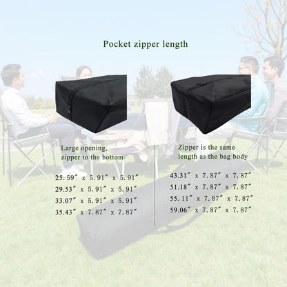 Heavy Duty Water-Resistant Duffle Organizer Bag - XL Storage for Hammock Cover, Grill Tools,Flash Light Stand, Canopy Tent & Folding Chairs with MOLLE Straps (33''(L) x5.9''(W) x5.9''(H))