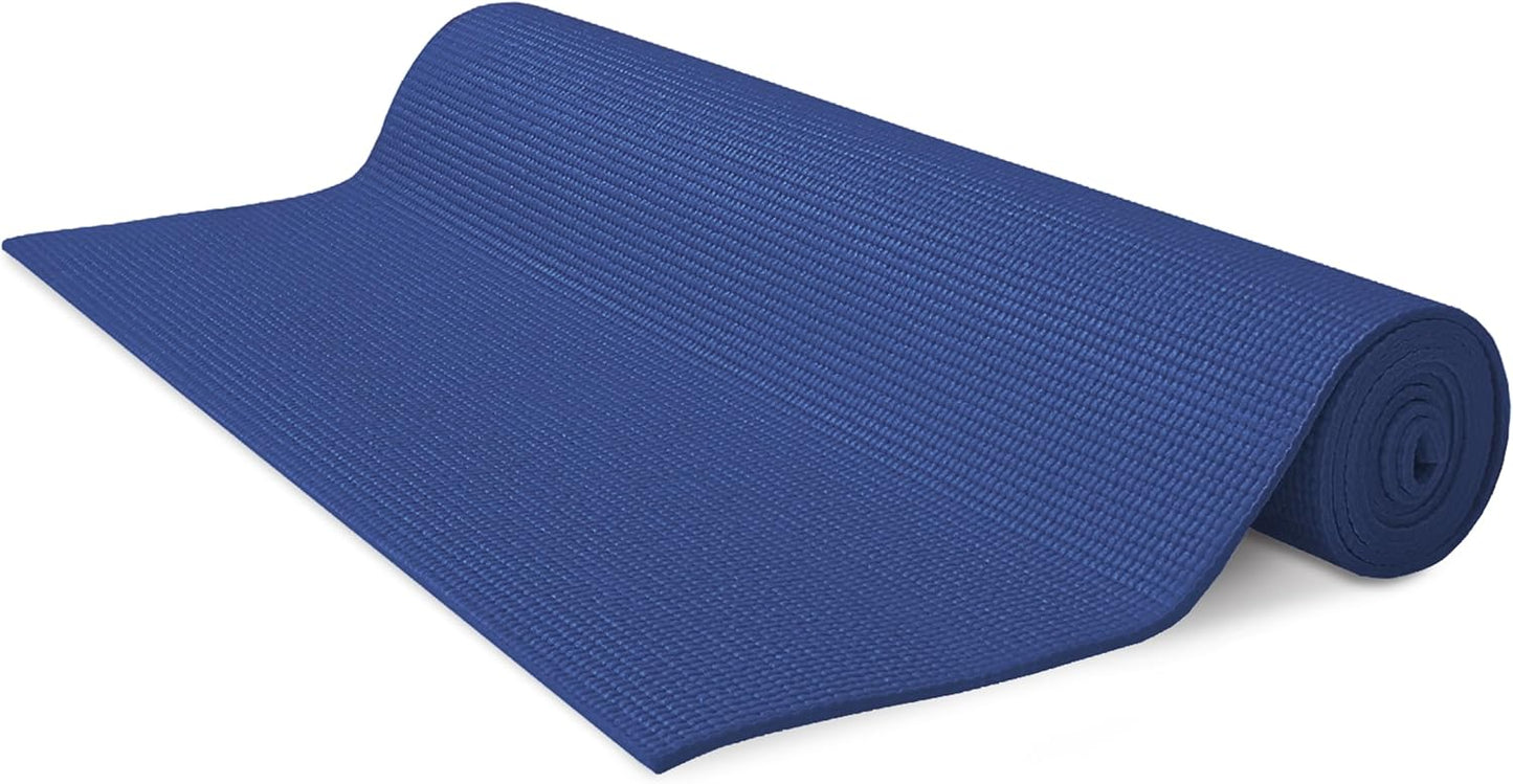 Bean Products Yoga Mat for Exercise - Non Slip Thick Comfortable Workout Floor Mat for Adults and Kids - Eco Friendly Foldable Yoga Mat for Yoga, Pilates, Gym and Stretching