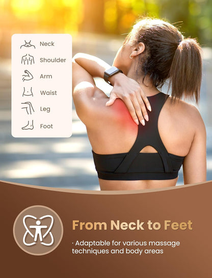 lifechill Trigger Point Massage Tool for Deep Tissue Massage & Gua Sha, HSA Muscle Scraper Tool for Full Body Pain Relief, FSA Eligible Items Thumb Saver Acupressure Tool, Fathers Day Dad Gifts