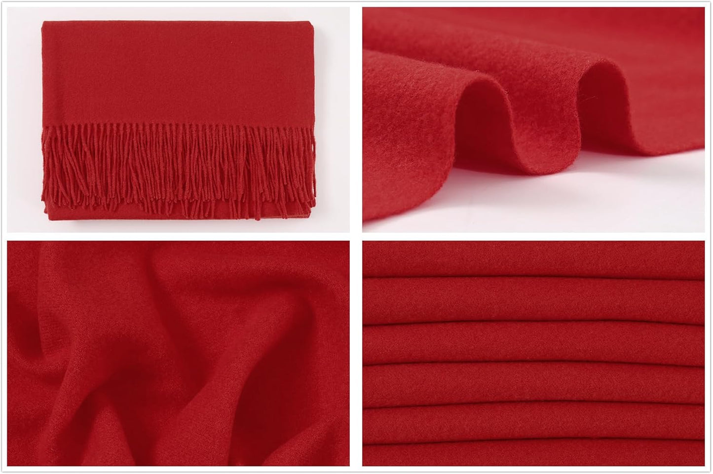RIIQIICHY Winter Scarfs for Women Pashmina Shawls Wraps for Evening Dresses Large Warm Soft Scarves