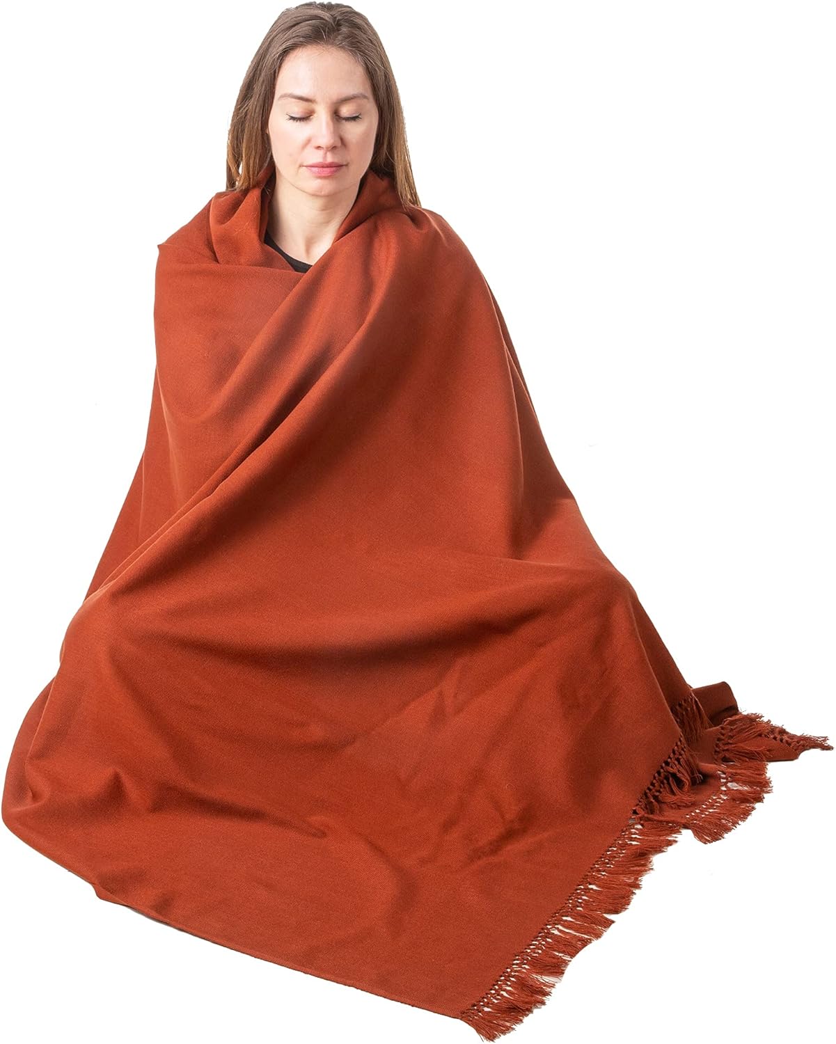 Meditation Shawl or Meditation Blanket, Shawl/Wrap, Oversize Scarf/Stole. Large. Unisex.