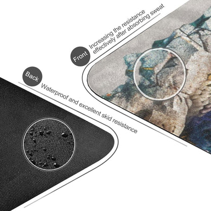3d Wall Art Underwater Tropical Fish yoga mats in bulk for fitness printed natural rubber non slip with bags tapete para ejercicio 71x26 inches 1MM