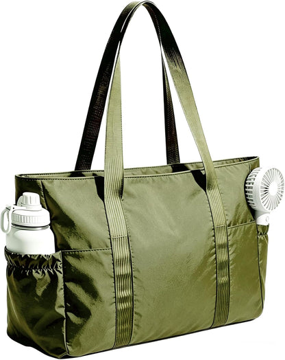 Tote Bag for Women, 26L Capacity Travel Purses Work Bag, Small Zipper Tote Bag for Travel Nurse Gym Teacher