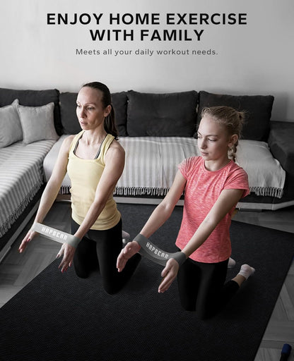 HAPBEAR Large Exercise Mat-7'x5'/6'x8'/6'x9'/6'x10'/6'x12'x8mm(1/3"),Non-Slip, Ultra Durable, Thick Workout Mat for Home Gym Flooring Cardio, Yoga for Fitness, High-Density, Shoes-Friendly
