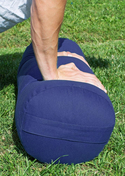 YogaAccessories MAX Support Deluxe Round Cotton Yoga Bolster