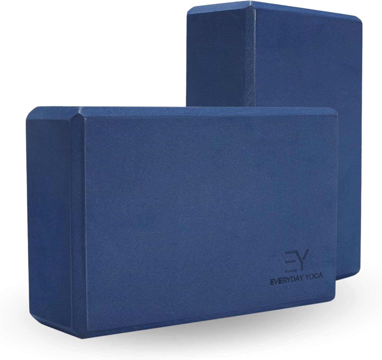 Everyday Yoga Foam Block and Yoga Strap Set, Soft Non-Slip Surface for Stability, Balance, and Deepen Stretches - Ideal for Yoga, Pilates, and Meditation Accessories