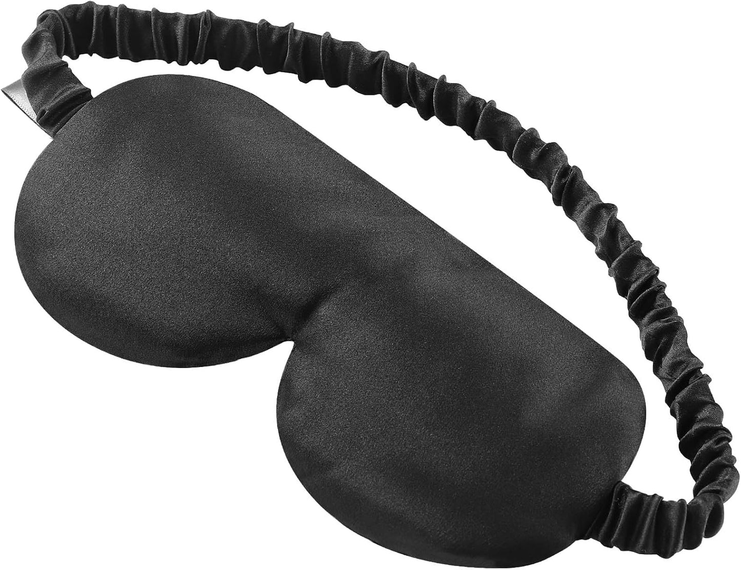 Alaska Bear Sleep Mask Silk Eye Cover with Shaped Padding for Pressure-Free Sleeping, Foam Insert, Upgrade Contour Over Conventional Flat Satin Eye Masks, Machine Washable
