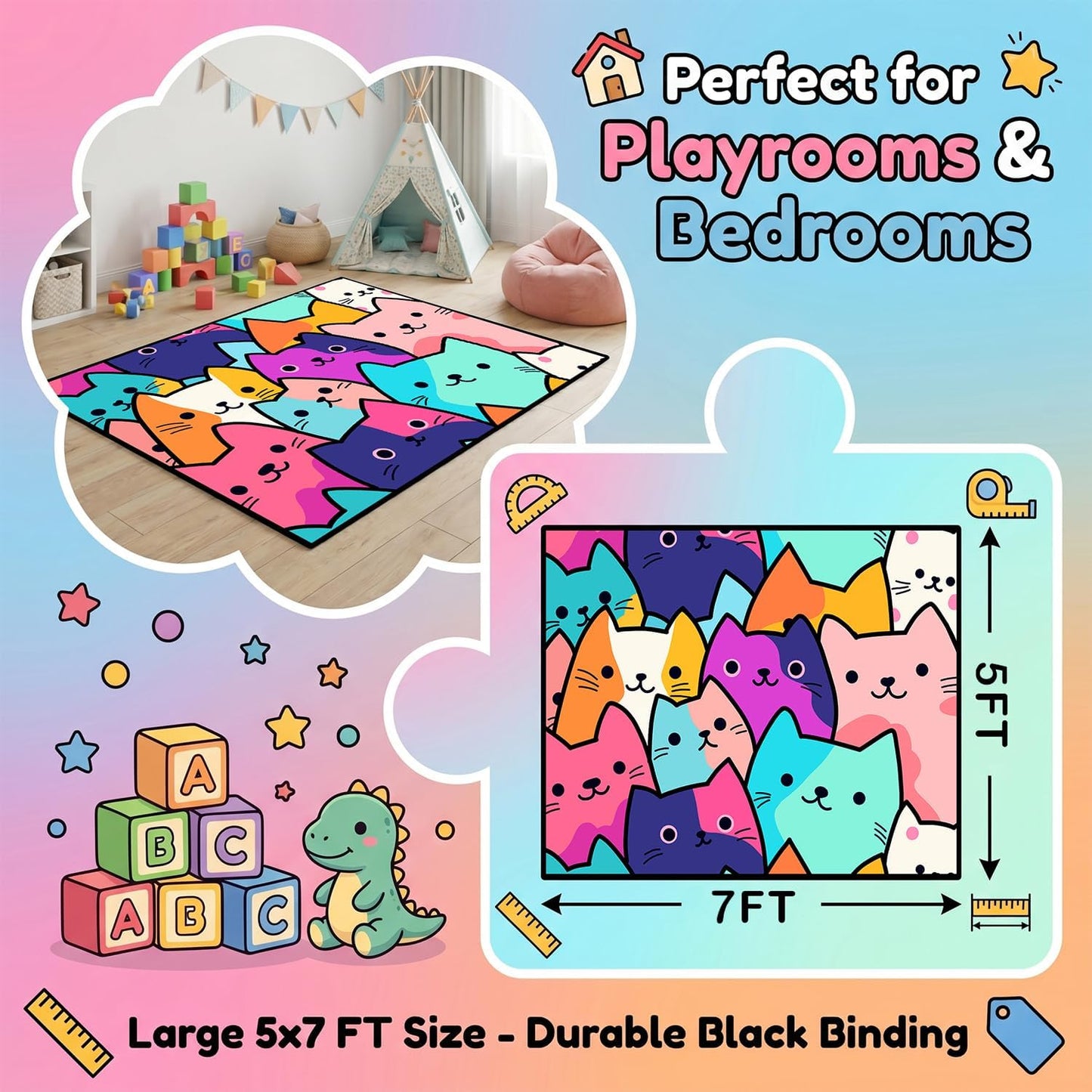 Black Girl Area Rug for Bedroom African American Rugs for Room Princess Carpet Kids Rugs for Bedroom African Girls Carpet for Living Room Teen Girls Yoga Mats, Pink, 4'×5'