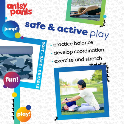 Antsy Pants Kids Yoga Mat - Yoga Mat for Kids, Yoga Mats for Home Workout, Travel Yoga Mat, Yoga Mat Non Slip, 60” x 24”, 3mm Free of Toxic Phthalates