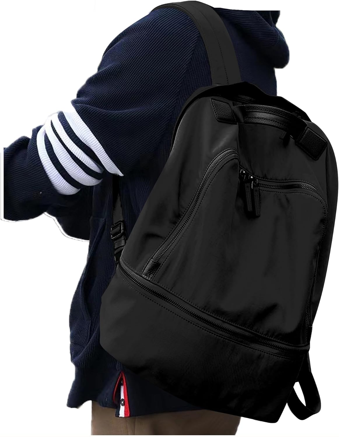 Gym Backpack for Women Men,Cheer bag,Lightweight Gym Bag with Shoe Compartment, Waterproof Sports Backpack with Wet Pocket, Black