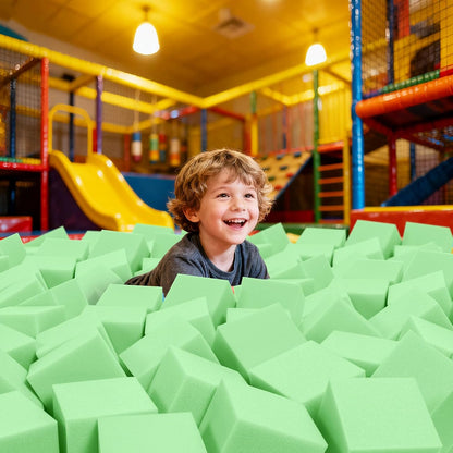 24PCS Foam Cubes 5"x5"x5"- Foam Pit Blocks Set, Soft Stacking Blocks for Indoor Games,Trampolines, Gymnastics, Parkour & Action Sport (6 Colors)