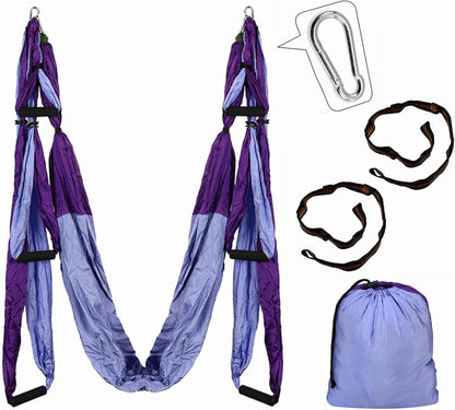 Aerial Yoga Hammock 250x150cm/98.43x59in Parachute Fabric Swing for Inversion Fitness