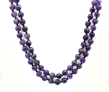 Amazing Gemstone 108 Beads Handmade Mala (Knotted, Rudraksha) - Colors A