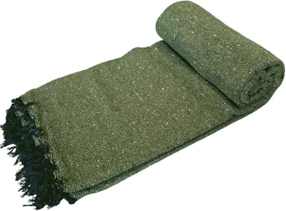 Open Road Goods Bulk Handmade Solid Color Yoga Blankets - Thick Mexican Blankets or Throws - Made for Yoga! (12 Pack, Black)