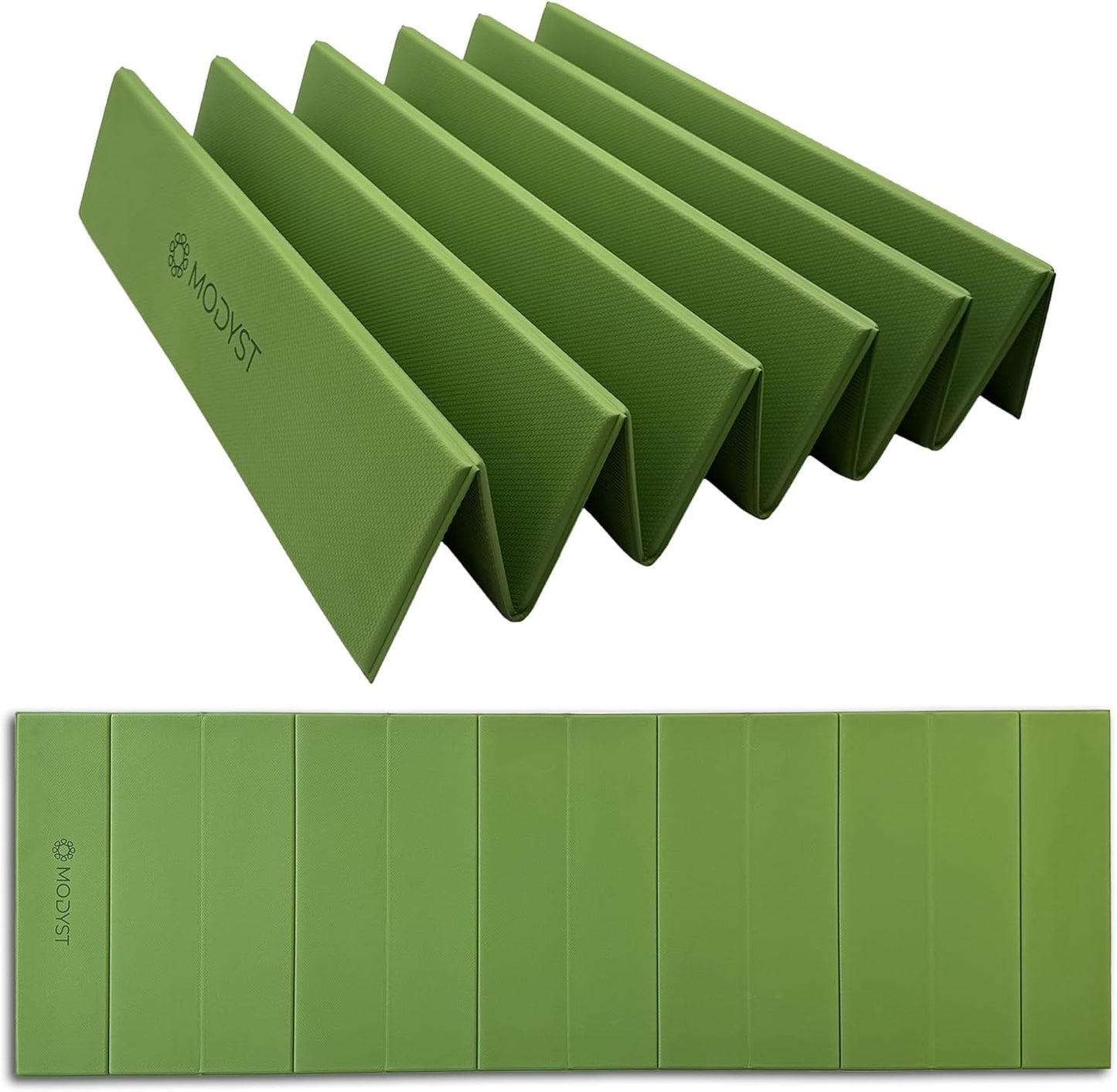 Folding Yoga Mat, TPE Folding Yoga Mat, Foldable Exercise Mat for Yoga, Pilates, Floor Workouts, Compact Design, Travel Friendly, Ideal for Home & Gym, Knee pad, Kneeling pad, No Roll Mat