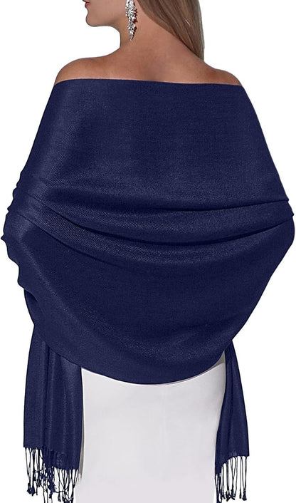 Pashmina Shawls and Wraps for Evening Dresses, Large Soft Pashminas Wedding Shawl