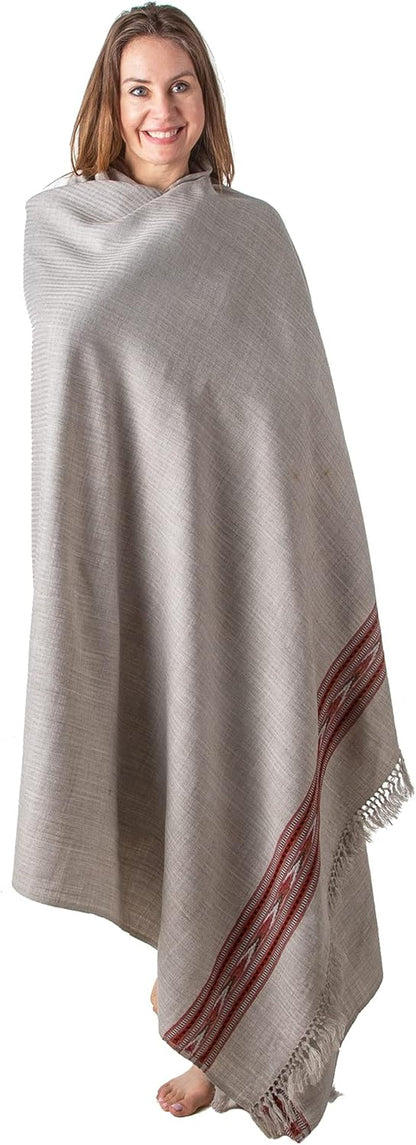 Exotic Meditation Shawl - Large Unisex Prayer Wrap, Oversize Scarf & Versatile Indian Stole Blanket