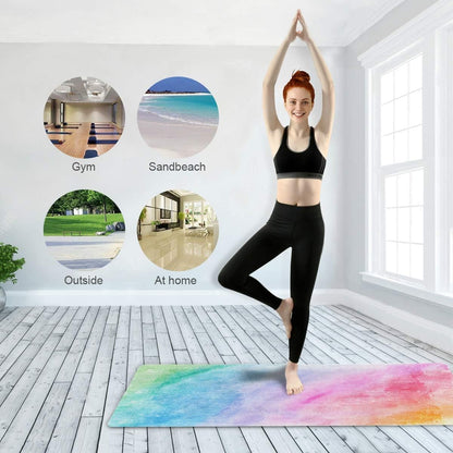 Qilmy Fantasy Mandala Pattern Yoga Mat, Non-Slip Texture Pro Yoga Mat Eco Friendly Exercise & Workout Mat for Yoga, Pilates and Floor Exercises
