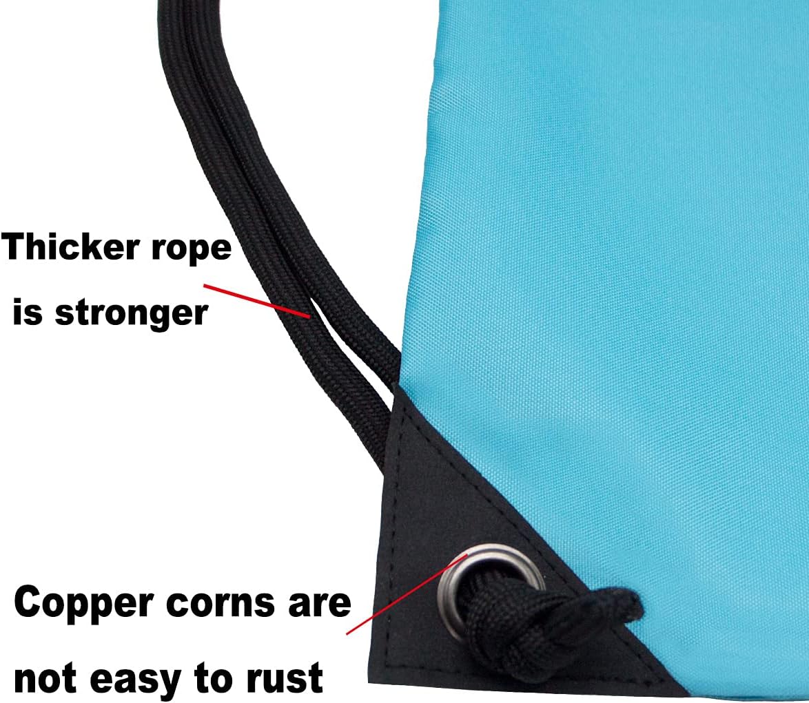 HOLYLUCK Drawstring Backpack Bag Sport Gym Sackpack - Colors A