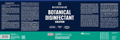 Bioesque Botanical Disinfectant Solution, Heavy Duty Broad-Spectrum Disinfectant, Kills 99.9% of Bacteria, Viruses*, Fungi, & Molds, 32 Fluid Ounce (Pack of 1)