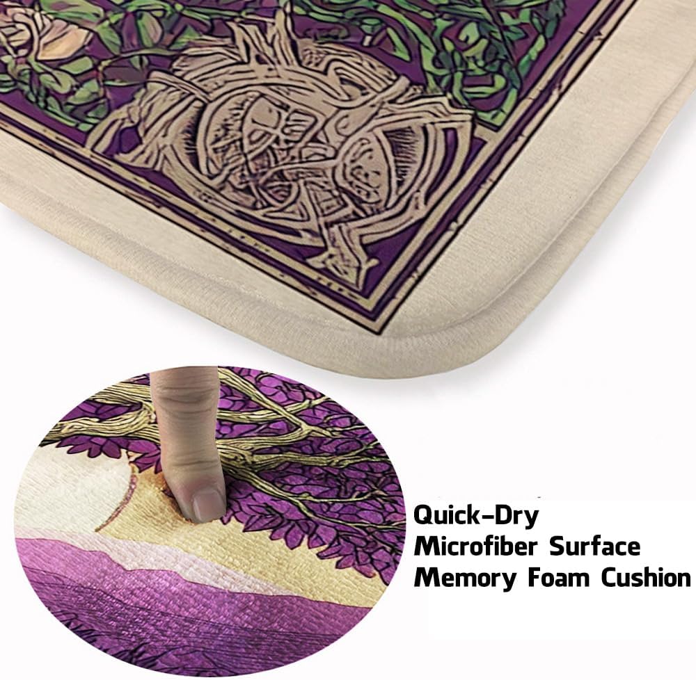 Tree of Life Area Rug – Bohemian Mandala Carpet for Living Room, Bedroom, Meditation Space, Yoga, Spiritual Home Décor – Large Soft Floor Mat for Indoor Decoration (TOL08)
