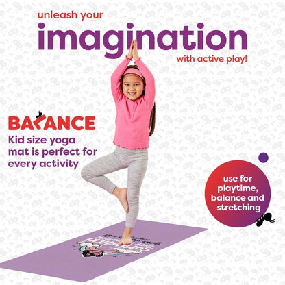 Antsy Pants Kids Yoga Mat - Yoga Mat for Kids, Yoga Mats for Home Workout, Travel Yoga Mat, Yoga Mat Non Slip, 60” x 24”, 3mm Free of Toxic Phthalates