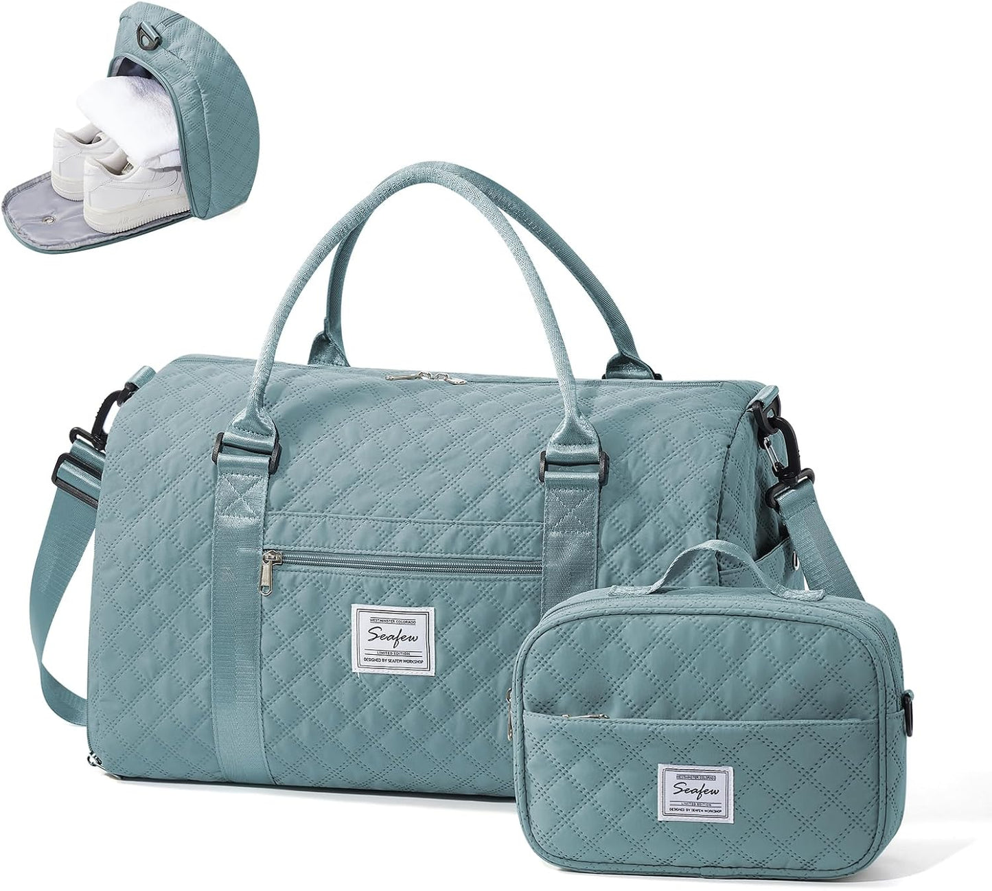Gym Bag Womens Mens with Shoes Compartment and Wet Pocket Travel Duffel Bag for Women for Plane Sport Gym Tote Bags Swimming Yoga Waterproof Weekend Overnight Carry on Bag Hospital Holdalls - Colors A