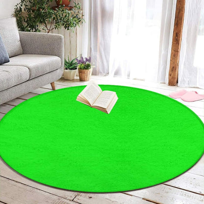 Room Sofa Yoga Soft Round Carpet, Modern Round Area Rug, Non Slip Machine Washable Kitchen Office Circle Rug Purple, 36inch