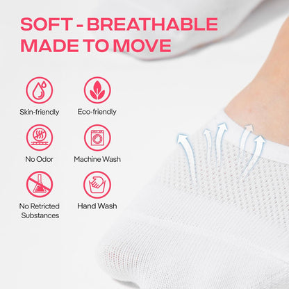 COOLMATE Pilates Socks with Grips for Women, Yoga Socks, Crew Non Slip Women for Barre, Pilates Gifts for Women - Colors B
