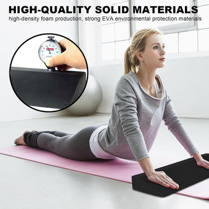 Yoga Foam Wedge Blocks, 19.7 Inch EVA Incline Stretch Wedge, Yoga Wedge for Wrist and Lower Back Support, Balance, Squat Block, Wrist Support, Pilates