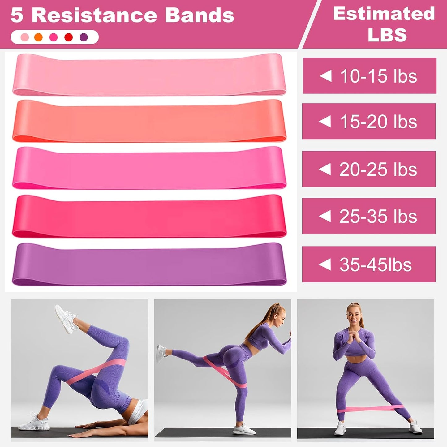 Pilates Kit, Home Pilates Essentials Kit for Women, Pilates Equipment Ring and Ball Set with 5 Resistance Bands, Hip Thrust Belt & Grip Socks Accessories, Toning Home Workouts Starter Set