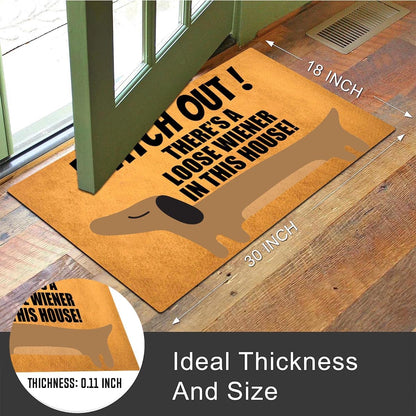 MELODADDY Funny Welcome Doormat Front Door Decor Rugs with Rubber Back 30"(L) x 18"(W) Personalized Matt Outside Entrance (Leave Your Worries At the Door Yoga Meditation Namaste)