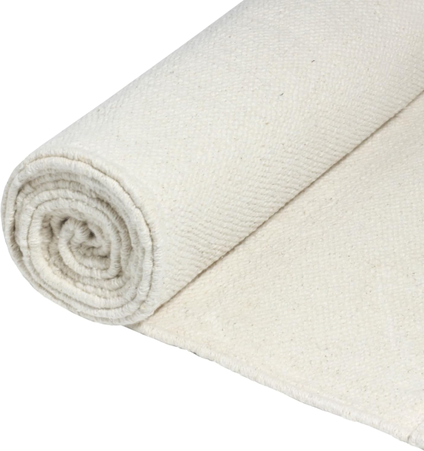 Live Well 360 Handmade Organic Cotton Yoga Mat - Non-Toxic, Chemical-free and All Natural Cloth Yoga Mat - Exercise, Workout, & Fitness Rug - Woven Material - Absorbent & Washable - 78" x 27"