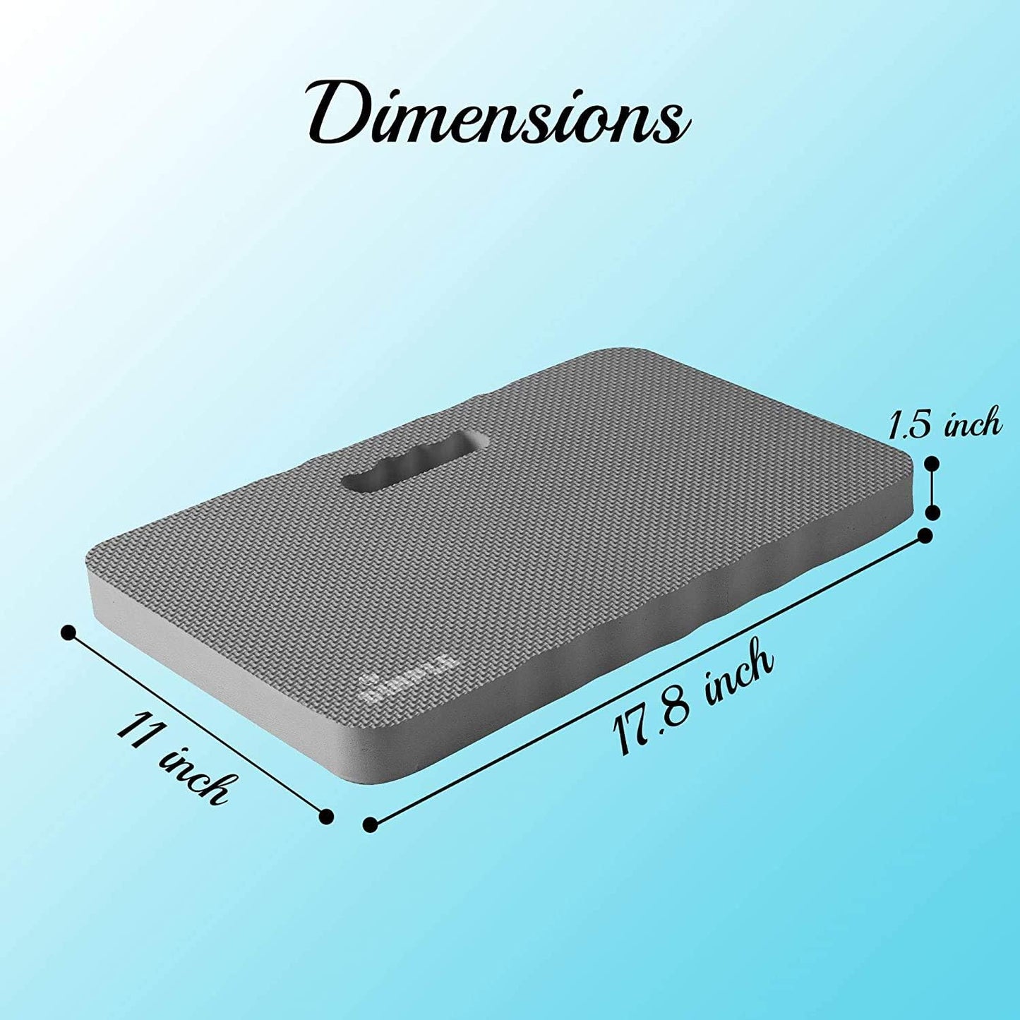 Dimple Thick Kneeling Pad | Garden Pad for Gardening | Kneeling Pad for Work | Garden & Bathtub Kneeler for Baby Bath | Kneeling Mat for Exercise & Yoga (XL) 17.8 x 11, Thickest 1-½"(2 Pack, Blue)