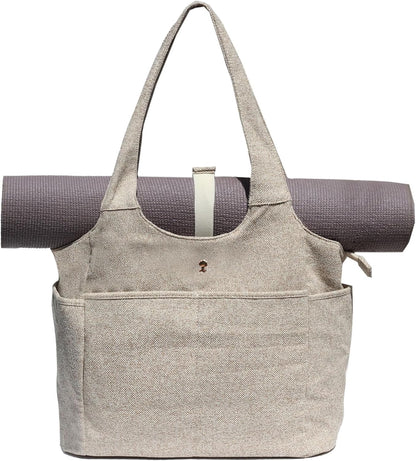 ESVAN Yoga Tote Bag Mat bag Women Shoulder Bags Carryall Tote for Travel Office Workout Gym Nurse Beach