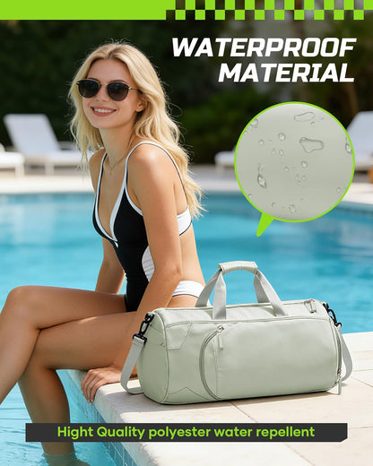 Gym Bag Womens Mens with Shoes Compartment and Wet Pocket Travel Duffel Bag for Women for Plane Sport Gym Tote Bags Swimming Yoga Waterproof Weekend Overnight Carry on Bag Hospital Holdalls - Colors A