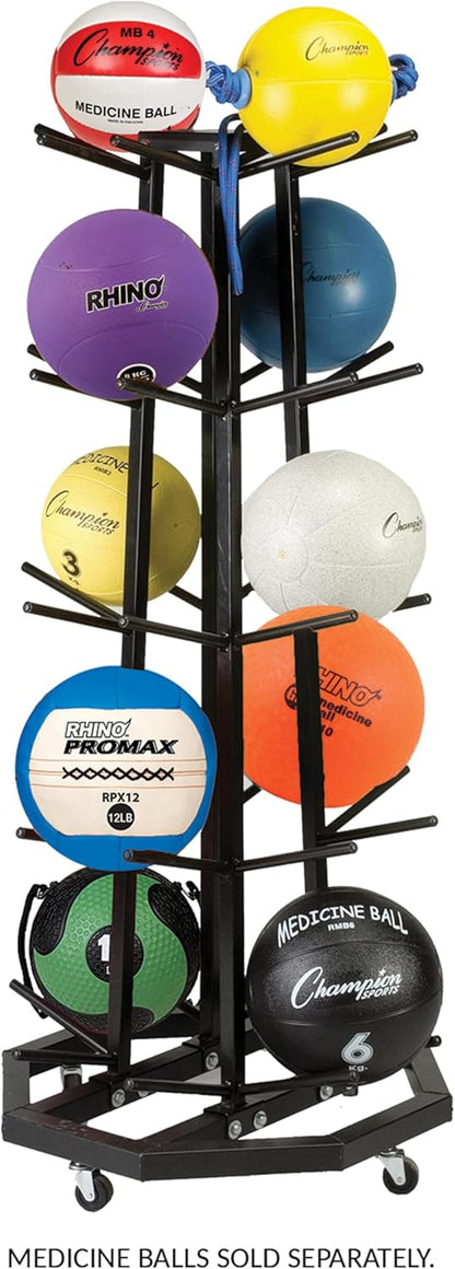 Champion Sports Medicine Ball Storage – Durable Racks & Trees for Organized Gym, Fitness & Sports Storage