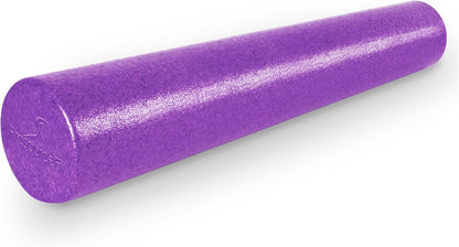 ProsourceFit High Density Foam Rollers 12 - inches long, Firm Full Body Athletic Massage Tool for Back Stretching, Yoga, Pilates, Post Workout Muscle Recuperation, Black