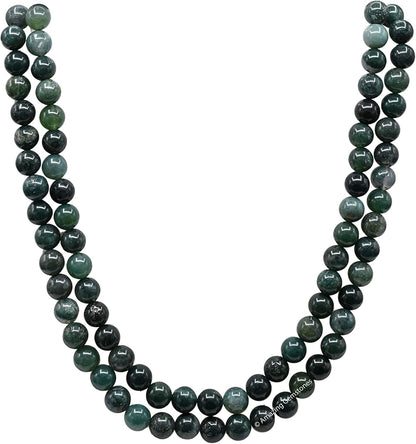 Amazing Gemstone 108 Beads Handmade Mala (Knotted, Rudraksha) - Colors A
