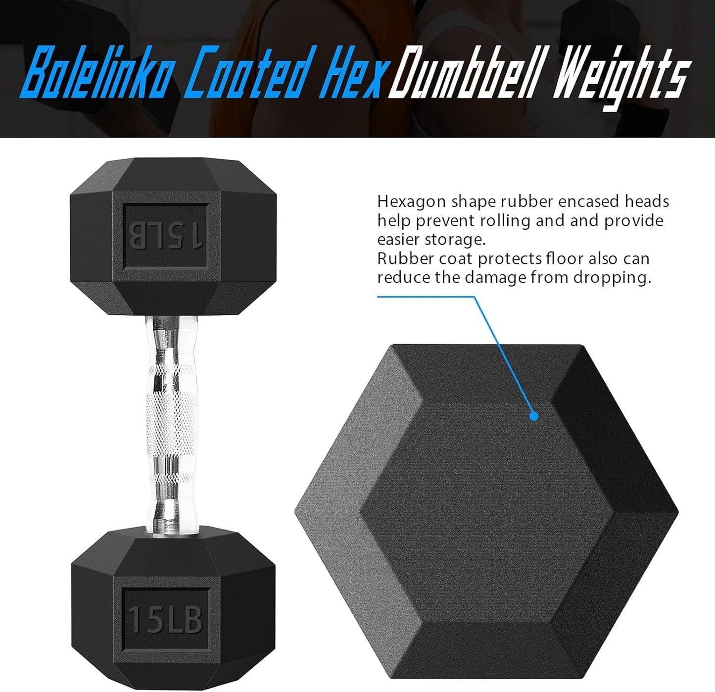 Balelinko Home Gym Equipment Workouts Strength Training Weight Loss Pilates Weights Yoga Sets Weights for Women, Men, Seniors and Youth